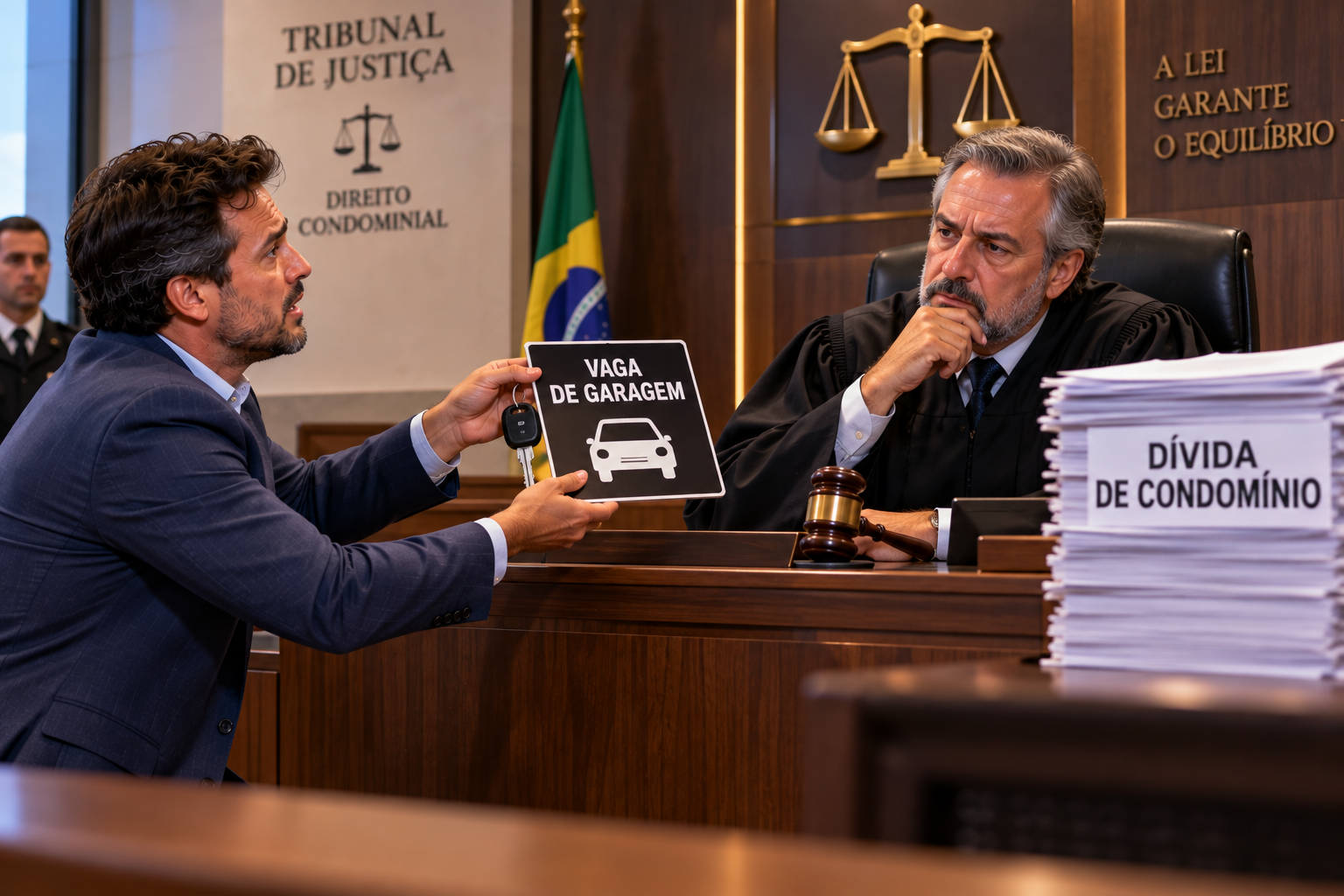 Morador quer pagar a dívida de condomínio entregando sua vaga de garagem