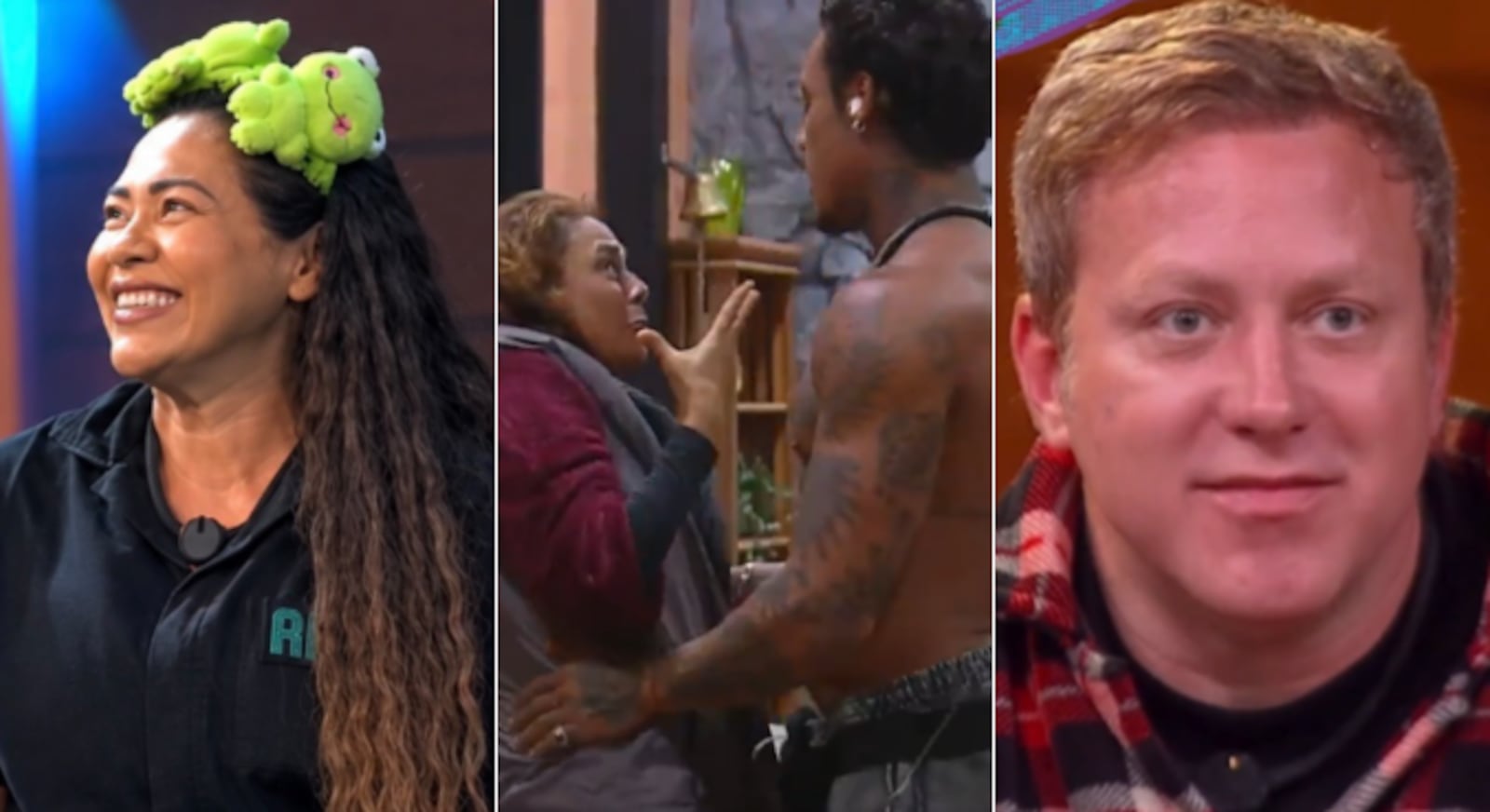 Darlin, Giovanna e Serginho colocaram o sapo no centro do debate Reprodução/RECORD