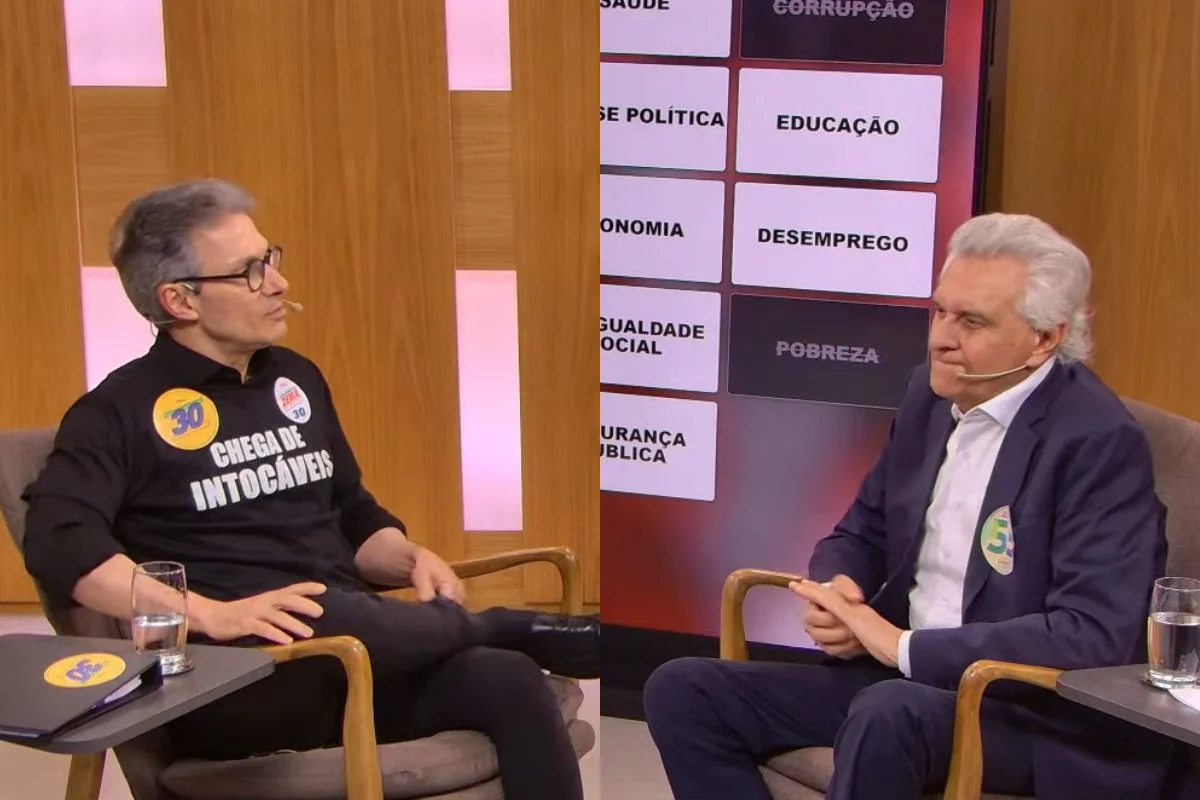 “Compadres”, Zema e Caiado usam debate da Veja para atacar Lula e Flávio