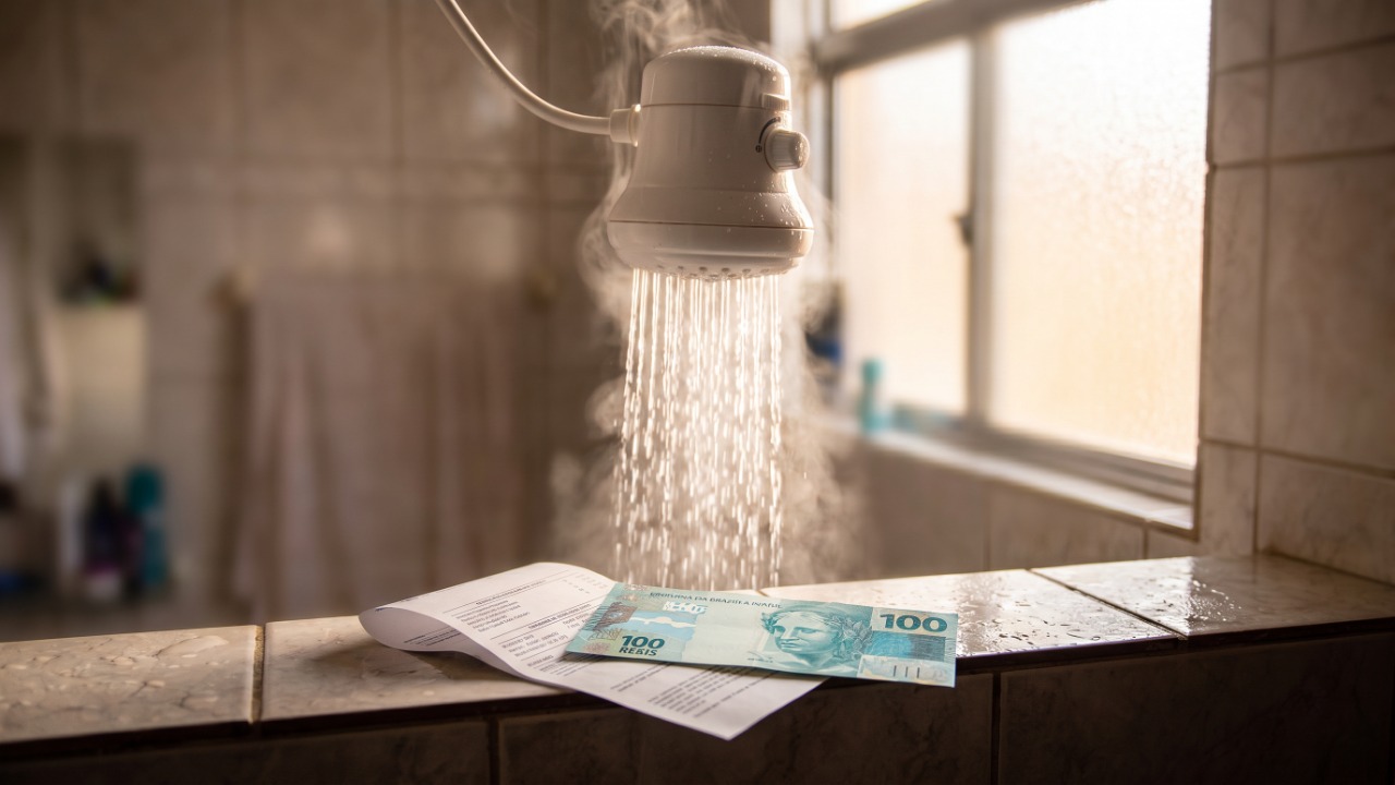 A ducha quente de 10 minutos por dia gasta em um mês o equivalente a manter a geladeira ligada o mês inteiro e cortar 3 minutos paga a assinatura de streaming da casa