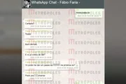 Troca de mensagens entre Fábio Faria e Daniel Vorcaro sobre almoço em Campos do Jordão para Alexandre de Moraes