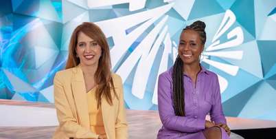 Poliana Abritta e Maju Coutinho no 'Fantástico' Foto: Globo/Estevam Avellar