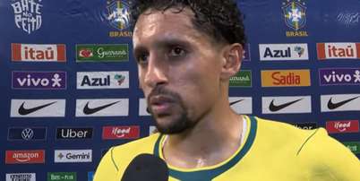 Marquinhos, zagueiro e capit&atilde;o da Sele&ccedil;&atilde;o, ap&oacute;s o empate em amistoso contra a Austr&aacute;lia Foto: Reprodu&ccedil;&atilde;o/GETV