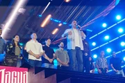 Na reta final da campanha, Flávio e Tarcísio fazem aparição curta em rodeio - imagem 3