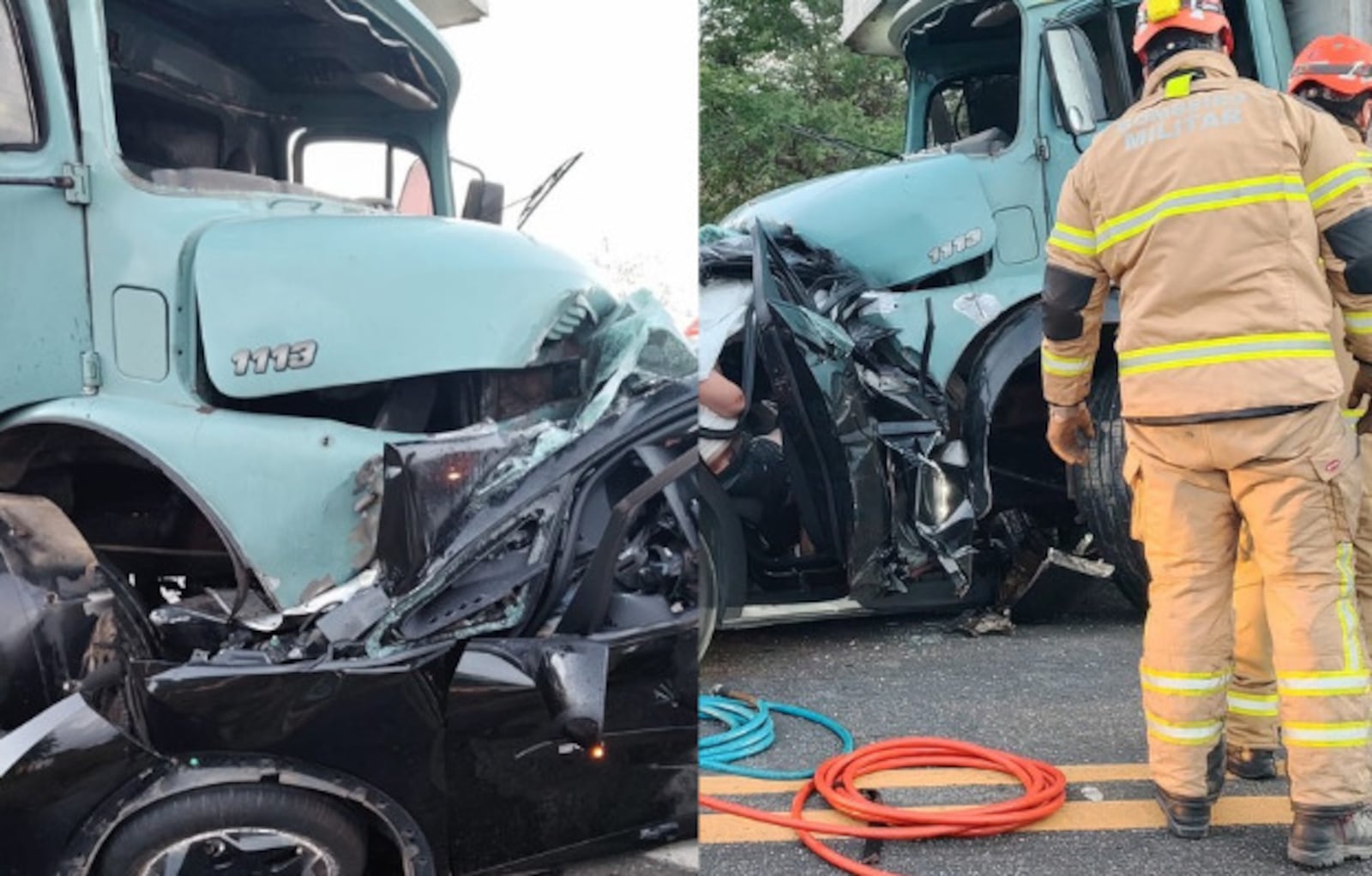Imagem da matéria: Grave acidente entre carro e caminhão deixa dois mortos na BR-230, entre Juazeirinho e Soledade