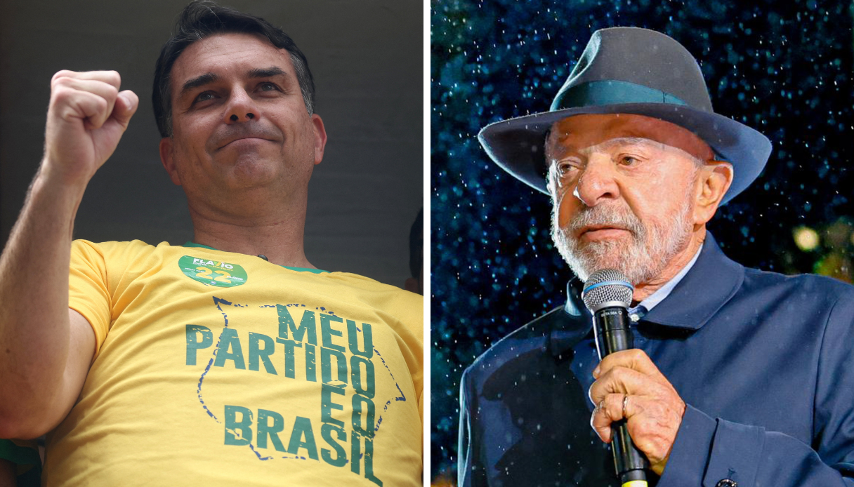 No RJ, Flávio Bolsonaro abre vantagem com 40%, contra 33% de Lula no 1º turno, diz Real Time