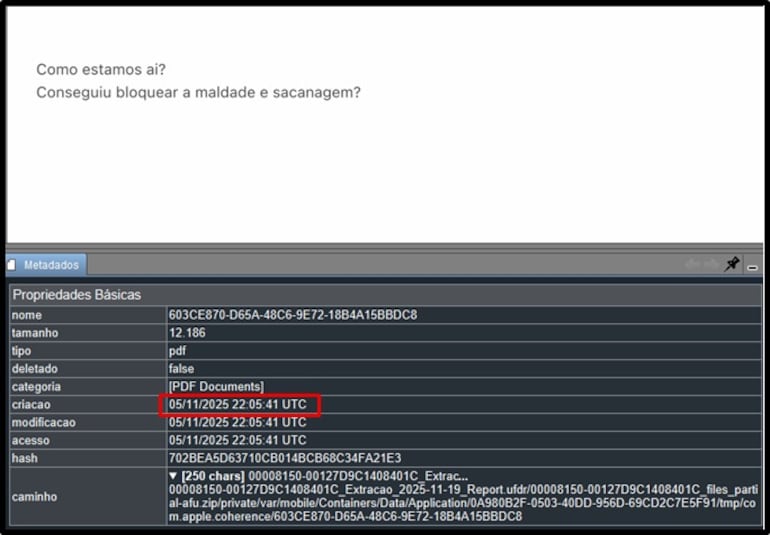 Vorcaro teria enviado mensagem a Moraes perguntando sobre apurações envolvendo o Master