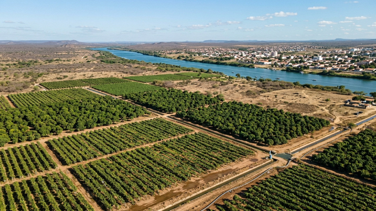 No sertão pernambucano, uma cidade às margens do São Francisco integra o polo responsável por praticamente toda a uva de mesa exportada pelo Brasil e grande parte das mangas vendidas ao exterior