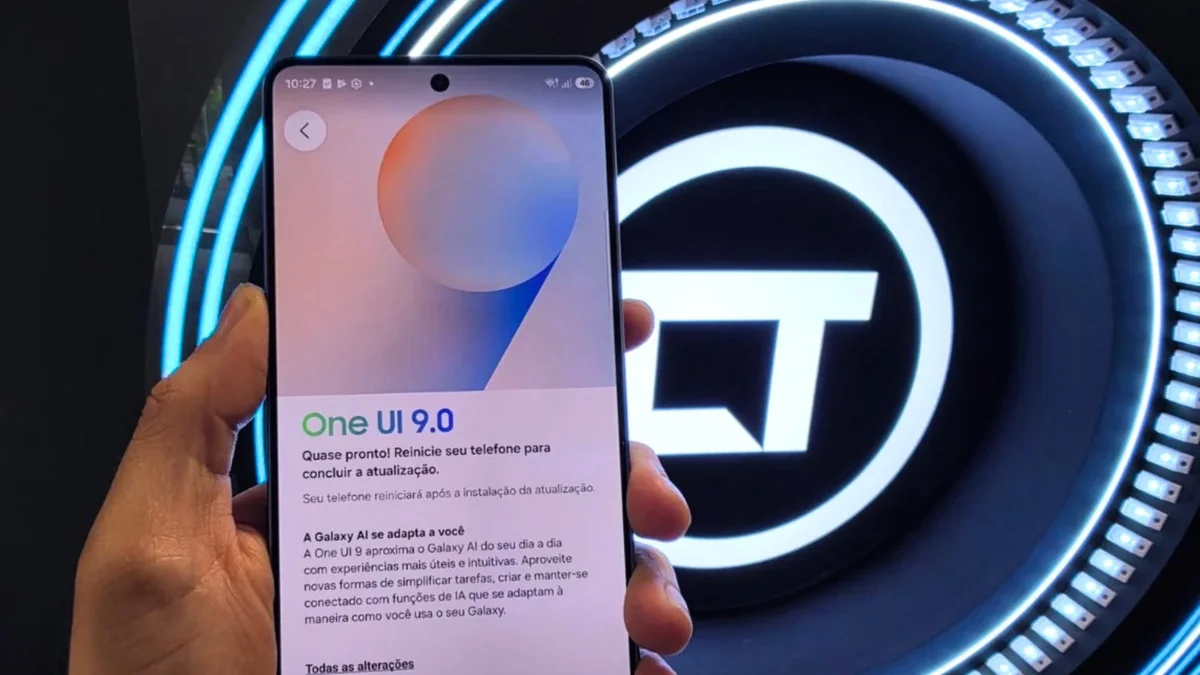 Celular Galaxy S26 com a One UI 9.0