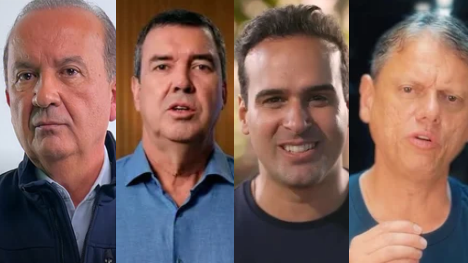 Jorginho Mello (PL) de Santa Catarina, Eduardo Riedel (PP) do Maranhão, Lucas Ribeiro (PP) da Paraiba e Tarcísio de Freitas (Republicanos) de São Paulo estão entre os candidatos que apareceram com 60% ou mais de intenções de votos válidos em pesquisas neste sábado, 3