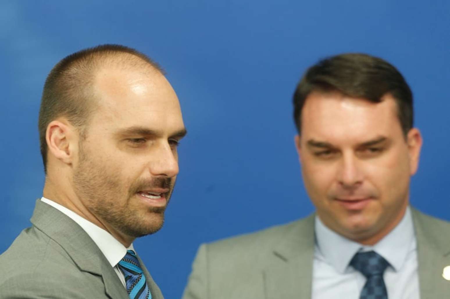 Eduardo Bolsonaro critica Michelle por v&iacute;deo contra Fl&aacute;vio