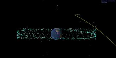 Asteroide com nome de &lsquo;Deus do Caos&rsquo; que passar&aacute; pela Terra em 2029 pode colidir com lixo espacial, dizem cientistas Foto: NASA/JPL-Caltech