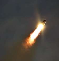 Megafoguete Starship, da SpaceX, realiza voo orbital nesta segunda-feira, 28 Foto: Reprodução/Youtube/NasaSpaceflight