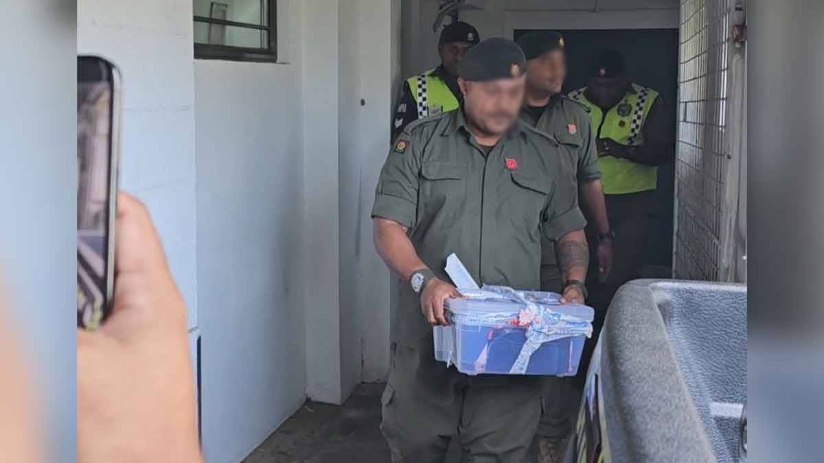 A Polícia Militar recuperou armas e munições do Tribunal Superior de Suva para armazenamento seguro no arsenal da RFMF