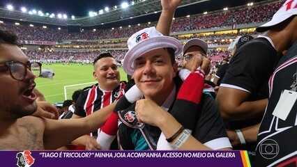Tiago é Tricolor? Minha joia acompanha acesso do Santa Cruz na galera