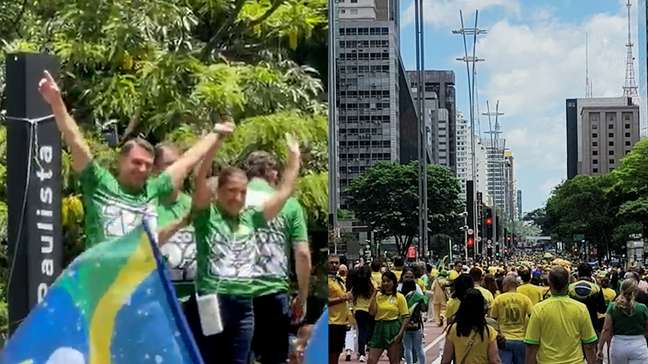 Flávio faz discurso rápido, diz que irá ‘poupar a voz’ para debate na Band em ato em SP