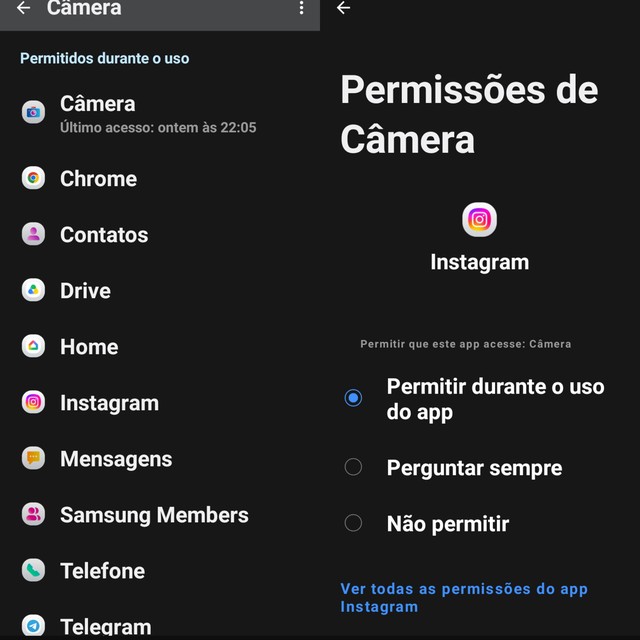 Como descobrir quais apps acessaram sua localização, câmera e microfone