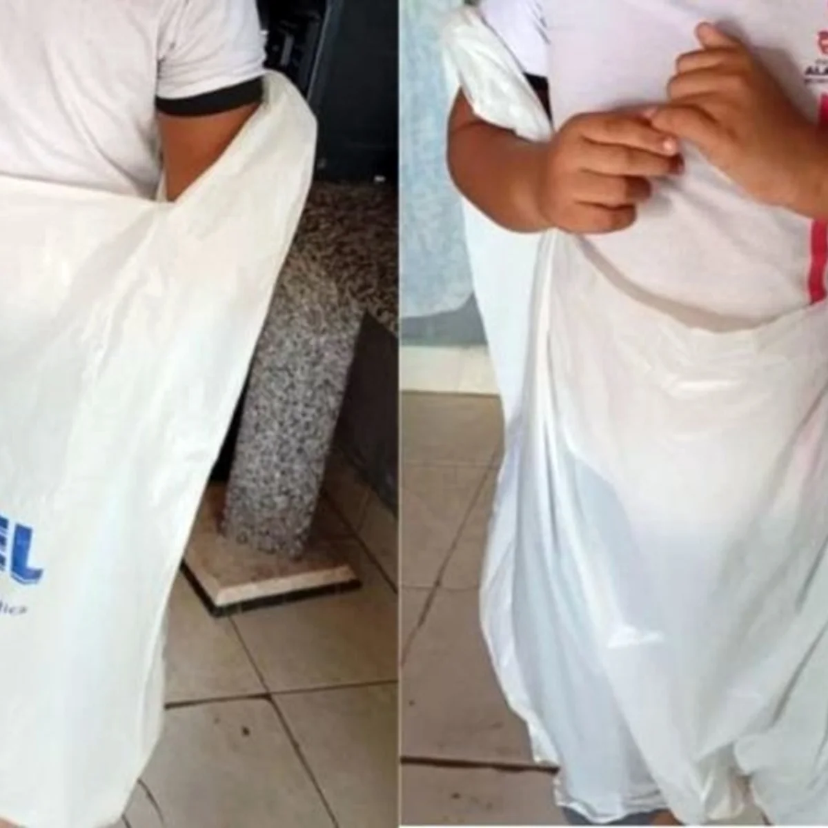 Autista faz cocô em fralda e escola o manda para casa em saco plástico