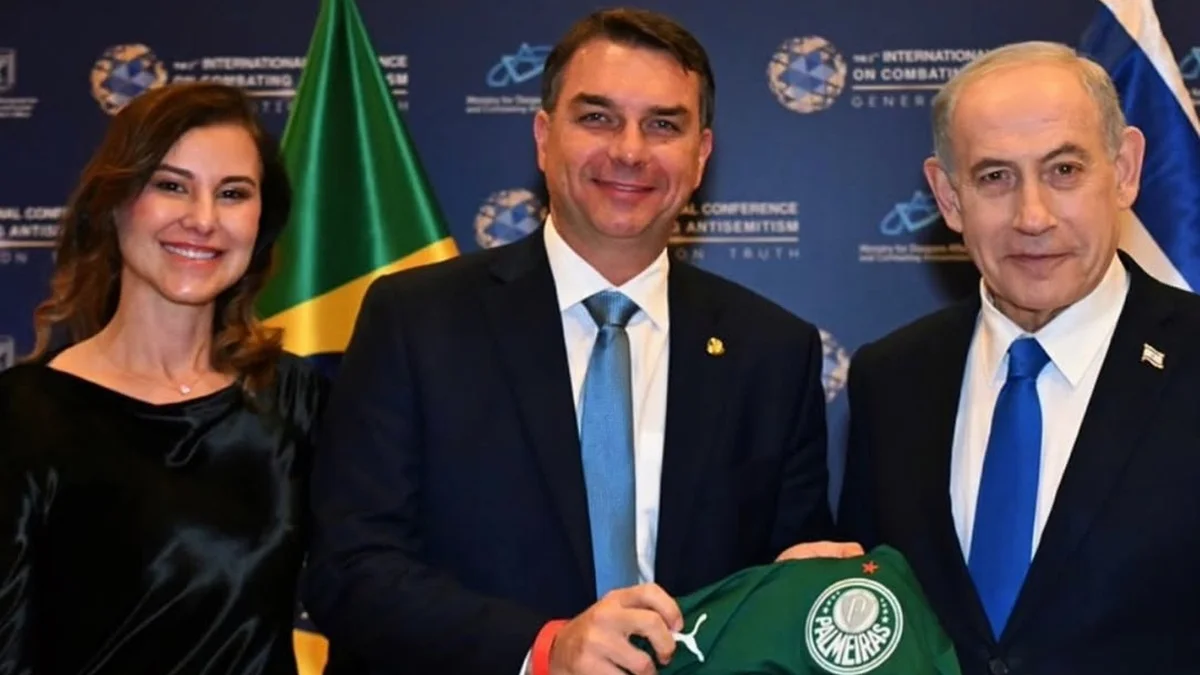 Netanyahu liga para Flávio Bolsonaro e o convida para visitar Israel