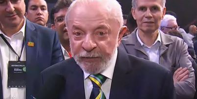 Lula em entrevista após o debate da Band neste domingo, 18 Foto: Reproduçã/Band