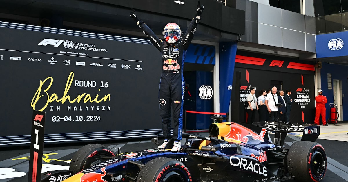 F1: Verstappen vence GP do Bahrein e conquista primeira vitória na temporada; Bortoleto é 18º