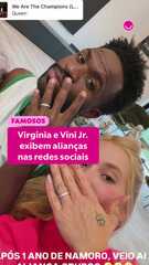 Virginia e Vini Jr. exibem alianças nas redes sociais: 'Após 1 ano de namoro, veio aí!'