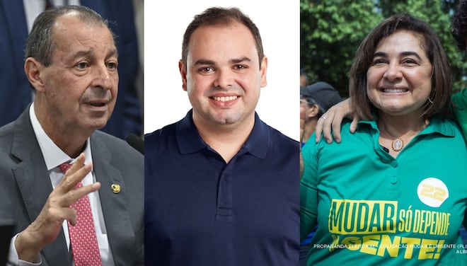 AM: Omar Aziz tem 38% de votos válidos no 1º turno; Cidade e Maria do Carmo têm 25% cada