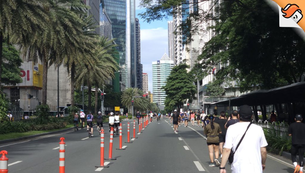 CAR-FREE SUNDAYS. Makati opens Ayala Avenue to runners, cyclists, families, and visitors.