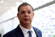O líder do PL na Câmara dos Deputados, deputado Sóstenes Cavalcante (PL-RJ), concede, nesta sexta-feira, coletiva de imprensa no Salão Verde da Câmara dos Deputados