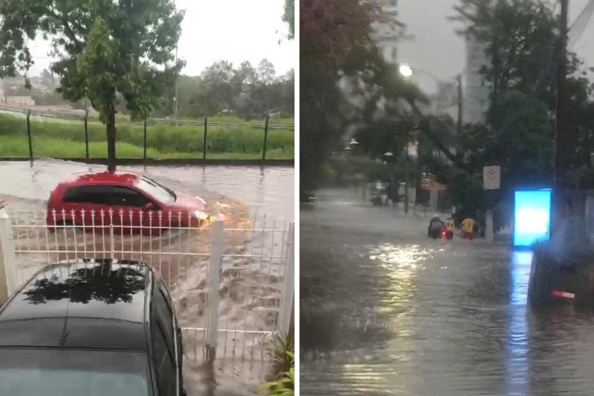 Temporal provoca alagamentos em vias e imóveis na região de Campinas