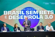 O presidente Luiz Inácio Lula da Silva (PT) em anúncio de proibição das bets